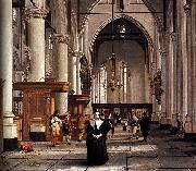 Cornelis de Man Interior of the Laurenskerk in Rotterdam Germany oil painting artist